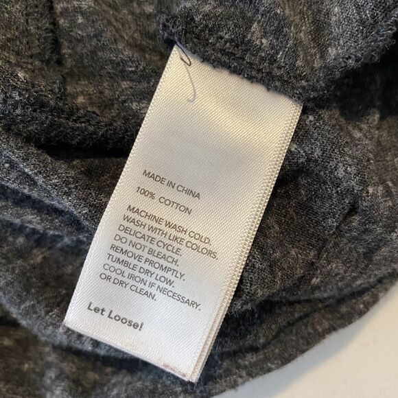 Kate Spade Saturday Boxy Cropped Grey Gray T shirt Tee Size Medium Women's - Picture 7 of 8